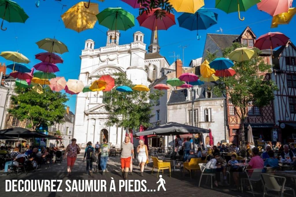 Grand Appartement Place Saint-Pierre, Proche Chateau De Saumur Et Bord De Loire" المظهر الخارجي الصورة